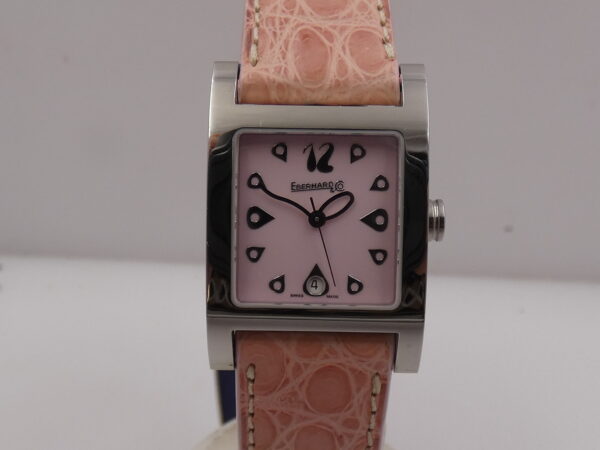 Eberhard & Co. Gingi Date 61007 NEW Pink Dial BOX&PAPERS ANNI 2000's Ladies Watch