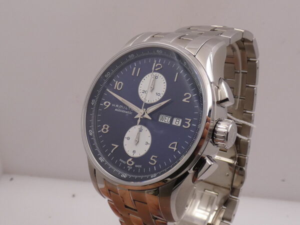 Hamilton Jazzmaster Maestro Cronografo Day Date NUOVO Anno 2022 BOX&PAPERS Automatico Acciaio