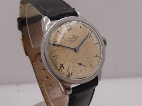 Longines Calatrava ANNO 1937 Acciaio Carica Manuale Orologio Vintage