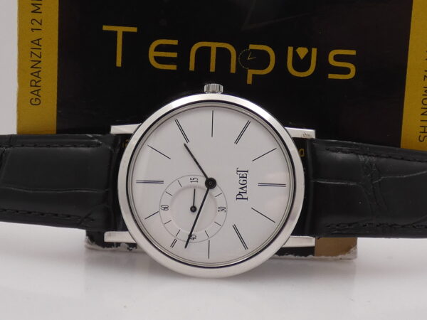 Piaget Altiplano Big Second Oro Bianco 18 Kt P10411 Carica Manuale ANNI '2000s