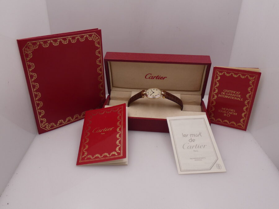 Cartier Trinity Vendome Paris Tridor 18 Kt Lady 881004 With PAPERS Anno 1988 Wonderful - immagine 13