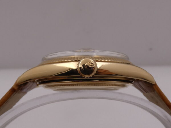 Rolex Datejust 36 Rare 1601 Oro Massiccio 18Kt Original Dial Leaf Hands ANNI'60 JUST SERVICED Automatico