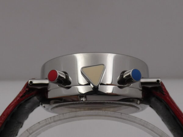 Cronografo Alain Silberstein Krono 2 Bauhaus Triple Date Moonphases Automatico Limited Edition Acciaio ANNI '90s