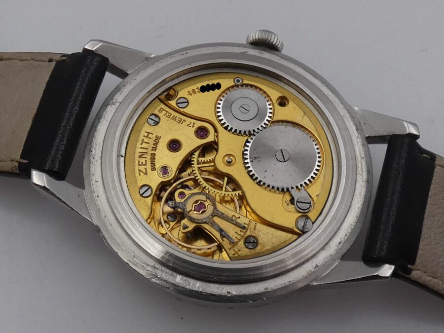 Zenith Stellina Sporto Oversize 37mm ANNO 1957 Gilt Dial Carica Manuale Calibro Zenith 40 - immagine 17