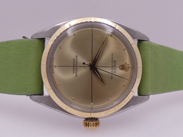 Rolex Oyster Perpetual 34 ZEPHYR 6582 Automatico Acciaio&Oro 18Kt JUST SERVICED Anno 1959 Vintage