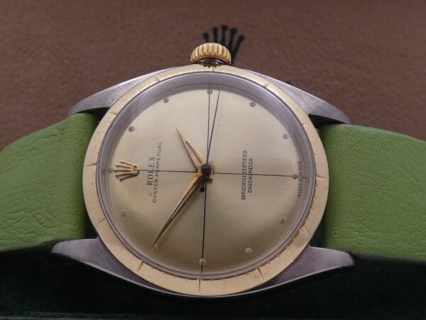 Rolex Oyster Perpetual 34 ZEPHYR 6582 Automatico Acciaio&Oro 18Kt JUST SERVICED Anno 1959 Vintage