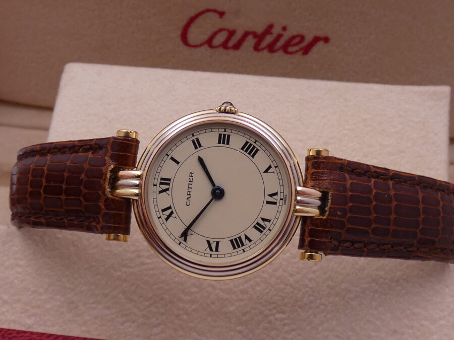 Cartier Trinity Vendome Paris Tridor 18 Kt Lady 881004 With PAPERS Anno 1988 Wonderful - immagine 6