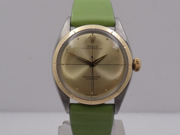 Rolex Oyster Perpetual 34 ZEPHYR 6582 Automatico Acciaio&Oro 18Kt JUST SERVICED Anno 1959 Vintage