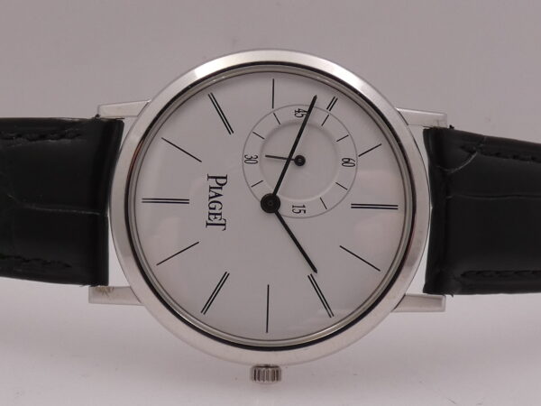 Piaget Altiplano Big Second Oro Bianco 18 Kt P10411 Carica Manuale ANNI '2000s
