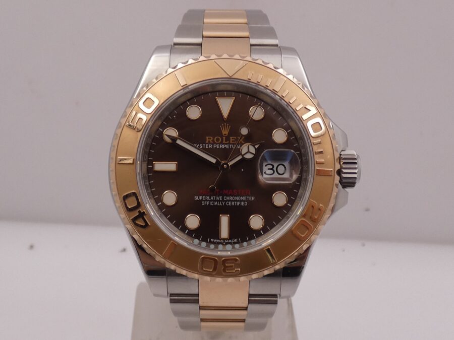 Rolex Yacht-Master 40 116621 Chocolate Acciaio & Oro Rosa 18Kt With BOX Automatico - immagine 7