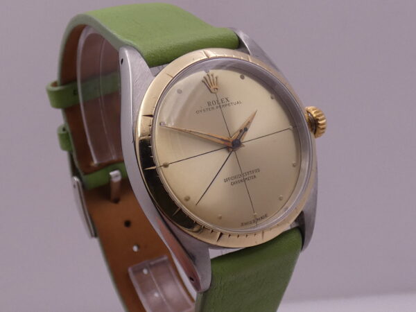 Rolex Oyster Perpetual 34 ZEPHYR 6582 Automatico Acciaio&Oro 18Kt JUST SERVICED Anno 1959 Vintage