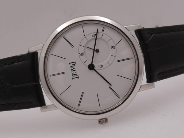 Piaget Altiplano Big Second Oro Bianco 18 Kt P10411 Carica Manuale ANNI '2000s