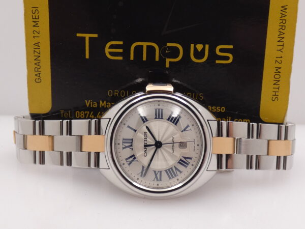 Cartier Clé de Cartier Mid-Size 31mm Acciaio & Oro Rosa18Kt WITH PAPERS Automatico ANNO 2016