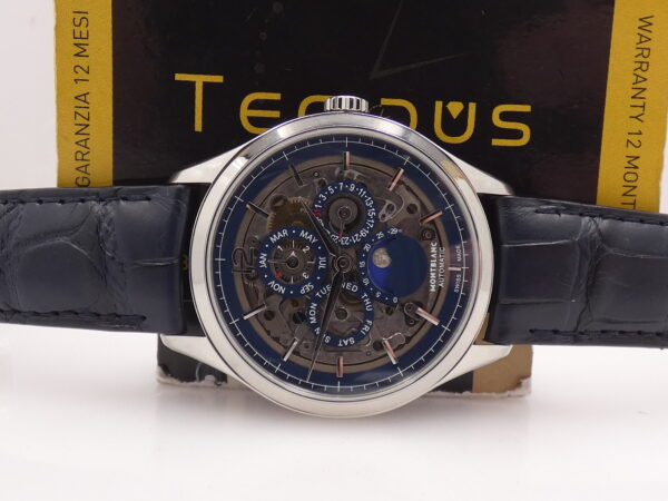 Montblanc Heritage Chronométrie Perpetual Calendar 118513 NEW BOX&PAPERS STICKERS Automatico Acciaio