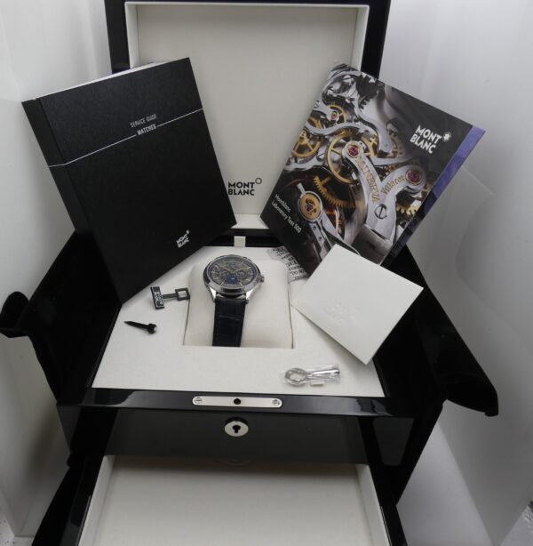 Montblanc Heritage Chronométrie Perpetual Calendar 118513 NEW BOX&PAPERS STICKERS Automatico Acciaio
