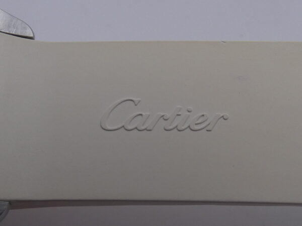 Cartier Santos 100 White 2878 BOX&PAPERS Automatico ANNO 2014 For Lady Acciaio