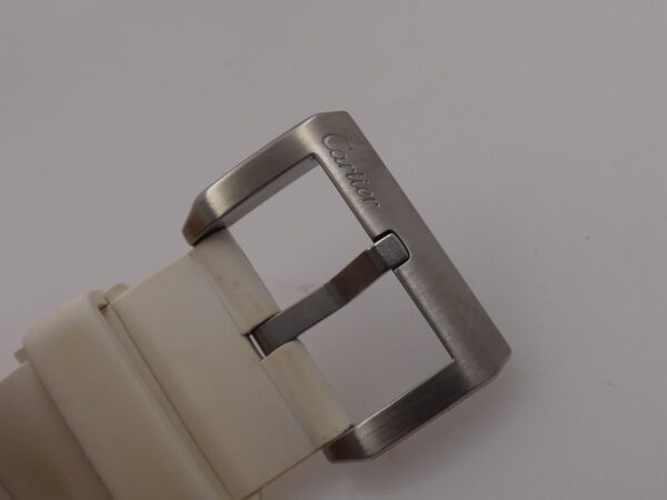 Cartier Santos 100 White 2878 BOX&PAPERS Automatico ANNO 2014 For Lady Acciaio