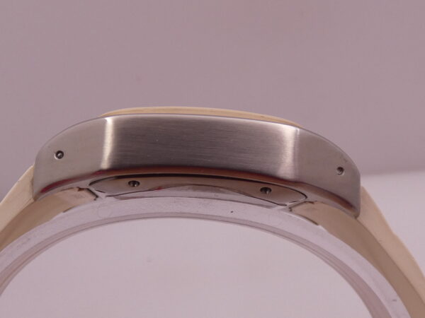 Cartier Santos 100 White 2878 BOX&PAPERS Automatico ANNO 2014 For Lady Acciaio