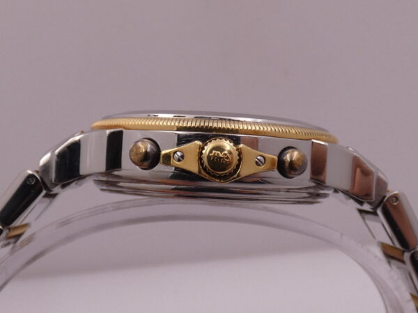Corum Cronografo Les Temps Meccanique Acciaio & Oro 18Kt BOX&PAPERS Anni 90's TOP CONDITION Automatico