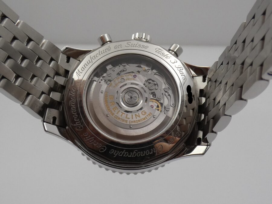 Breitling Cronografo Navitimer 01 AB0127 Oversize 46mm Blue Dial Anno 2020 Automatico Braccialato - immagine 16