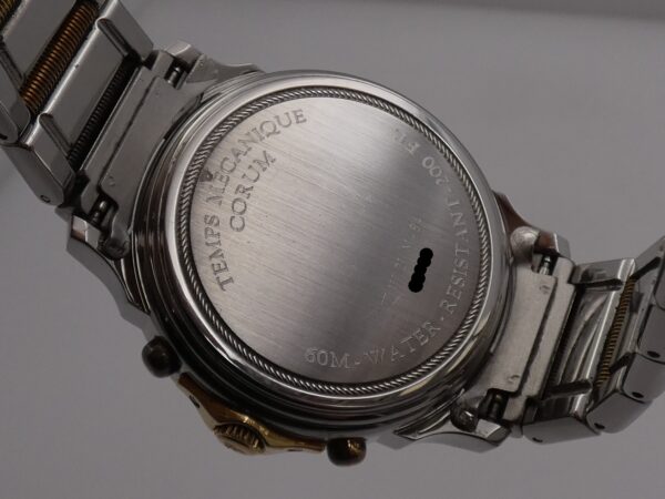 Corum Cronografo Les Temps Meccanique Acciaio & Oro 18Kt BOX&PAPERS Anni 90's TOP CONDITION Automatico