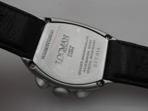 Locman Nuovo Cronografo MAI INDOSSATO Alluminio BOX&PAPERS Anni 2000's