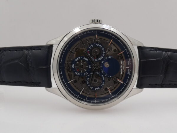 Montblanc Heritage Chronométrie Perpetual Calendar 118513 NEW BOX&PAPERS STICKERS Automatico Acciaio