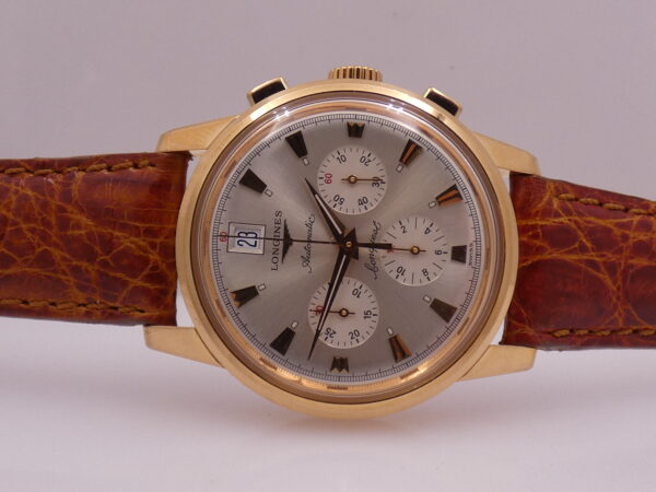 Longines Cronografo Conquest Heritage AUTOMATICO N.O.S. Oro Rosa 18Kt BOX&PAPERS L1.641.8