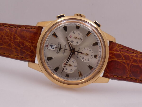 Longines Cronografo Conquest Heritage AUTOMATICO N.O.S. Oro Rosa 18Kt BOX&PAPERS L1.641.8