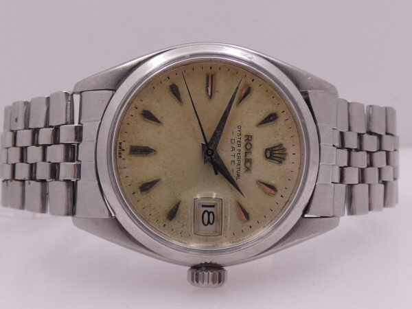 Rolex Oyster Perpetual Date 6534 Automatic Butterfly ANNO 1957 JUST SERVICED Acciaio Jubilee