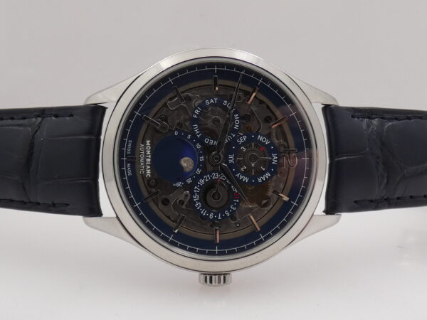Montblanc Heritage Chronométrie Perpetual Calendar 118513 NEW BOX&PAPERS STICKERS Automatico Acciaio