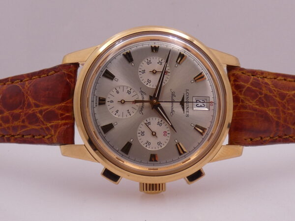 Longines Cronografo Conquest Heritage AUTOMATICO N.O.S. Oro Rosa 18Kt BOX&PAPERS L1.641.8