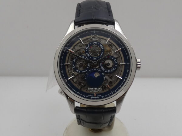 Montblanc Heritage Chronométrie Perpetual Calendar 118513 NEW BOX&PAPERS STICKERS Automatico Acciaio