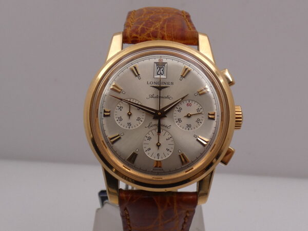 Longines Cronografo Conquest Heritage AUTOMATICO N.O.S. Oro Rosa 18Kt BOX&PAPERS L1.641.8