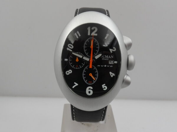 Locman Nuovo Cronografo MAI INDOSSATO Alluminio BOX&PAPERS Anni 2000's