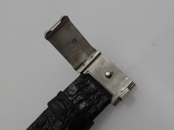 Rothschild Tank Ultra Thin By JLC Platino 950 & Diamanti Honey Comb Dial Anni 80's WITH BOX