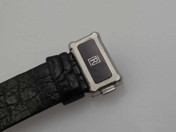 Rothschild Tank Ultra Thin By JLC Platino 950 & Diamanti Honey Comb Dial Anni 80's WITH BOX