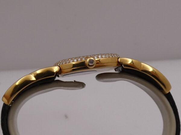 Patek Philippe Golden Ellipse 4831 Factory Diamonds Bezel Oro Massiccio 18Kt Bellissimo Orologio Lady 90's