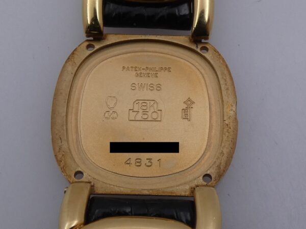 Patek Philippe Golden Ellipse 4831 Factory Diamonds Bezel Oro Massiccio 18Kt Bellissimo Orologio Lady 90's