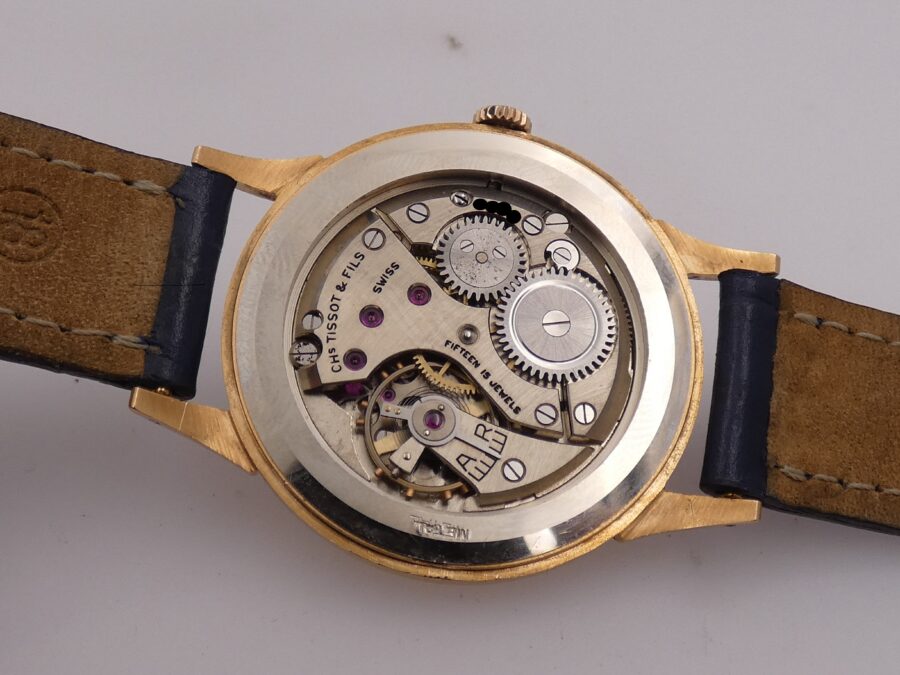 Tissot Oversize 37mm Oro Rosa 18Kt TOP CONDITION Anni 60's Carica Manuale Orologio Vintage - immagine 16