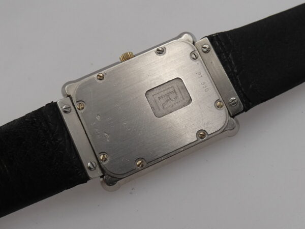 Rothschild Tank Ultra Thin By JLC Platino 950 & Diamanti Honey Comb Dial Anni 80's WITH BOX