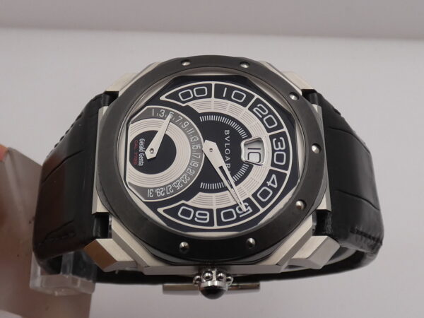 Bulgari Octo Bi-Retro By Gérald Genta Saltarello Automatico Lunetta in Ceramica OBR.Y.1C WITH BOX