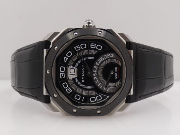 Bulgari Octo Bi-Retro By Gérald Genta Saltarello Automatico Lunetta in Ceramica OBR.Y.1C WITH BOX