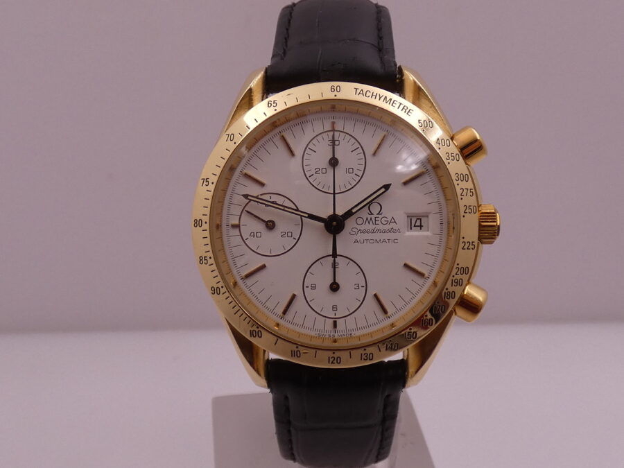 Omega Cronografo Speedmaster 375.0043 Oro Massiccio 18Kt Anno 1991 Automatico WITH BOX - immagine 6