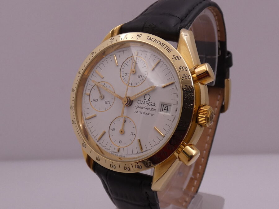 Omega Cronografo Speedmaster 375.0043 Oro Massiccio 18Kt Anno 1991 Automatico WITH BOX - immagine 7