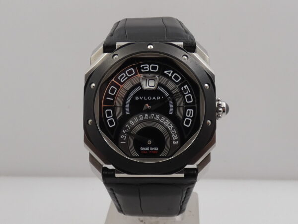 Bulgari Octo Bi-Retro By Gérald Genta Saltarello Automatico Lunetta in Ceramica OBR.Y.1C WITH BOX