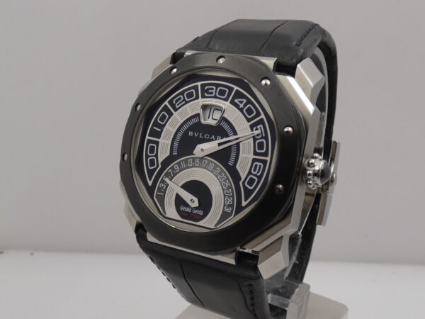 Bulgari Octo Bi-Retro By Gérald Genta Saltarello Automatico Lunetta in Ceramica OBR.Y.1C WITH BOX