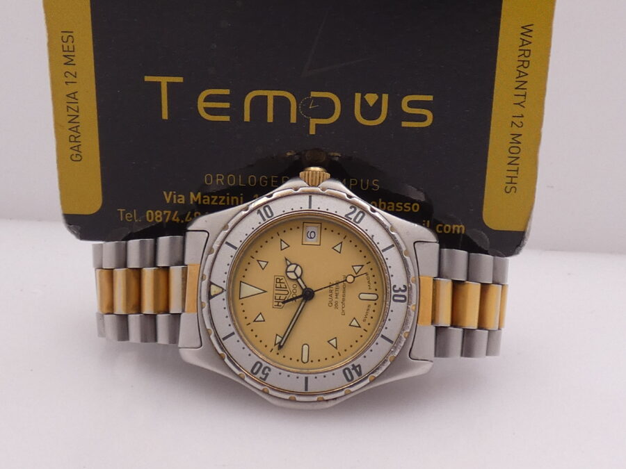 Heuer 2000 Professional 200m 974.006 18Kt G.f. & Steel ANNI '90s - immagine 2