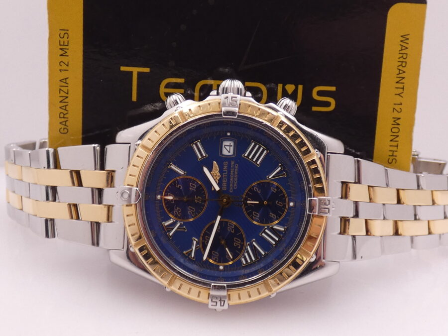 Cronografo Breitling Crosswind Chronometre 43mm D13355 FULL SET Acciaio&Oro 18Kt Automatico ANNO 2003 - immagine 2