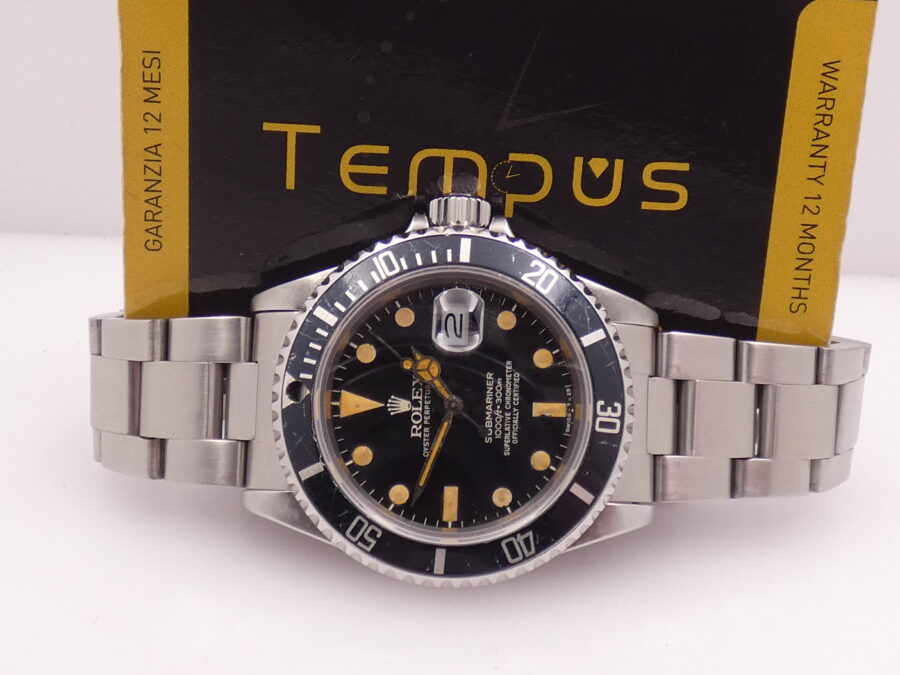 Rolex Submariner Date 16800 Hazelnut MAXI DIAL BOX&PAPERS Anno 1982 Automatico Acciaio - immagine 2